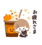 モノトーンmushちゃん・ハロウィン（個別スタンプ：10）