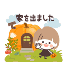 モノトーンmushちゃん・ハロウィン（個別スタンプ：13）