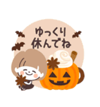 モノトーンmushちゃん・ハロウィン（個別スタンプ：28）