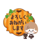 モノトーンmushちゃん・ハロウィン（個別スタンプ：37）