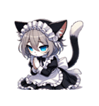 ちびぬこメイド（個別スタンプ：7）
