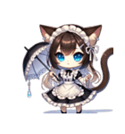 ちびぬこメイド（個別スタンプ：14）