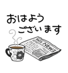 みんなの姉御！大人の秋＊モノクロスタイル（個別スタンプ：18）