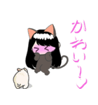 子ども絵：女の子の日常リアクション（個別スタンプ：7）