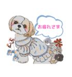 手描きわんこ♥（個別スタンプ：13）