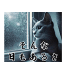 ネコの大人目線 ～余裕と癒しの一言～（個別スタンプ：7）