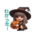 ハロウィンver. ♫ 可愛い女の子♡（個別スタンプ：12）