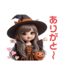 ハロウィンver. ♫ 可愛い女の子♡（個別スタンプ：14）