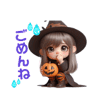 ハロウィンver. ♫ 可愛い女の子♡（個別スタンプ：15）