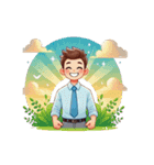HRによるカスタムベンガル語フォント（個別スタンプ：8）