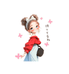 毎日使える大人girl♡のシンプルスタンプ（個別スタンプ：6）