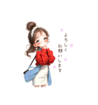 毎日使える大人girl♡のシンプルスタンプ（個別スタンプ：9）