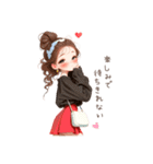 毎日使える大人girl♡のシンプルスタンプ（個別スタンプ：18）