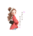 毎日使える大人girl♡のシンプルスタンプ（個別スタンプ：19）