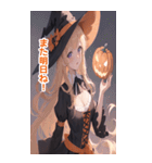 ハロウィン魔女BIGスタンプ（個別スタンプ：40）