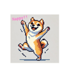 【ドット絵】  柴犬スタンプ（個別スタンプ：1）