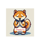 【ドット絵】  柴犬スタンプ（個別スタンプ：7）