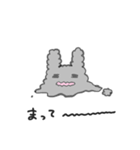 なみなみのふわふわうさぎ（個別スタンプ：19）