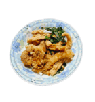 食品シリーズ : 唐揚げ (揚げ物) #2（個別スタンプ：1）