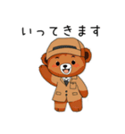 可愛い服を着た色んなくまさん2（個別スタンプ：3）