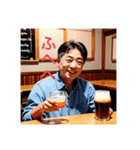 ビールを飲むおじさん詰め合わせ（個別スタンプ：4）