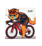猫の自転車ロードレーサースタンプ（個別スタンプ：5）