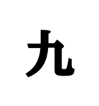 明朝体の漢数字（個別スタンプ：21）