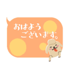 マルプーのムースくん ひとこと吹き出し。（個別スタンプ：1）