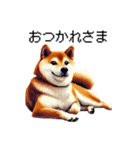 【ドット絵】柴犬40セット（個別スタンプ：4）