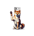 【ドット絵】柴犬40セット（個別スタンプ：7）