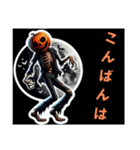 人間味あるゾンビハロウィン（個別スタンプ：6）