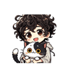 津世実君と愛しい猫②（個別スタンプ：1）