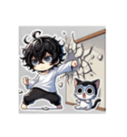 津世実君と愛しい猫②（個別スタンプ：14）