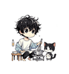津世実君と愛しい猫②（個別スタンプ：19）
