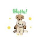 もこもこ手作りワンちゃんたち。（個別スタンプ：1）