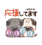 愛犬★パグdeごあいさつ【毎日】（個別スタンプ：20）