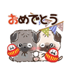 愛犬★パグdeごあいさつ【毎日】（個別スタンプ：25）