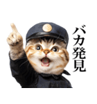 リアル猫警察官（個別スタンプ：35）