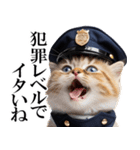 リアル猫警察官（個別スタンプ：37）