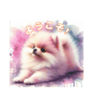 水彩画✨カワイイ子猫✨仔犬✨一言フレーズ（個別スタンプ：3）