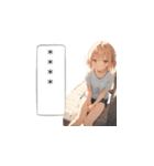 暑がり女の子の部屋着スタンプ（個別スタンプ：11）