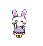 うさぎ♡らぴぴ♡ママ(Cute rabbit)字なし（個別スタンプ：5）