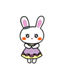 うさぎ♡らぴぴ♡ママ(Cute rabbit)字なし（個別スタンプ：9）