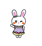 うさぎ♡らぴぴ♡ママ(Cute rabbit)字なし（個別スタンプ：17）