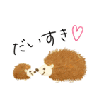 手描きの動物親子たち♡色鉛筆風（個別スタンプ：30）