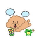 子犬とカエルの暖かい日常（個別スタンプ：4）