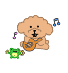 子犬とカエルの暖かい日常（個別スタンプ：5）