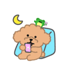 子犬とカエルの暖かい日常（個別スタンプ：10）