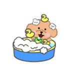 子犬とカエルの暖かい日常（個別スタンプ：21）