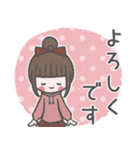 落書き♡お団子ヘアの女の子（個別スタンプ：22）